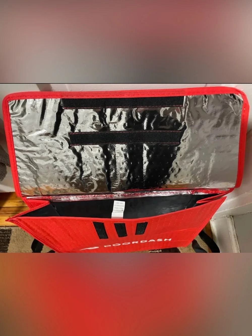 DoorDash Insulated Pizza Delivery Bag 19x19x5